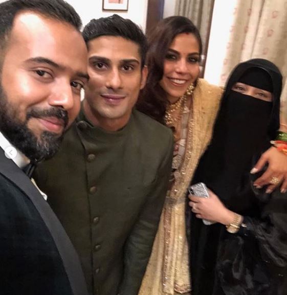 Newly-married Prateik Babbar & Sanya Sagar look stunning as they pose for pics together at Lucknow wedding reception!