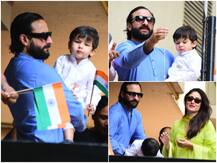 PICS: Taimur looks the ‘CUTEST\' Patriot as he attends flag hoisting ceremony with Kareena & Saif on Republic Day