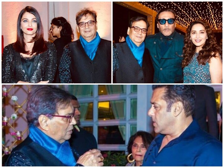 Subhash Ghai Birthday Bash: Salman Khan, Aishwarya Rai Bachchan, Mardhuri Dixit & other celebs attend! SEE PICS! PICS: Salman, Aishwarya, Mardhuri & other celebs attend Subhash Ghai's 74th Birthday bash!