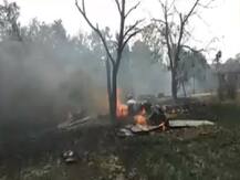 Indian Air Force\'s Jaguar fighter plane crashes in Kushinagar, Uttar Pradesh
