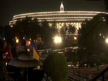 Beating the Retreat ceremony : See pics - Area around Vijay Chowk lit up for tomorrow, Indian compositions to dominate this year\'s ceremony