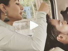 TV actress Hina Khan turns hairstylist for boyfriend Rocky! INSIDE VIDEO