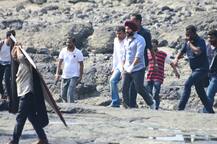 PICS: Baby Taimur visits Bandstand to see papa Saif shooting for Sacred Games 2!