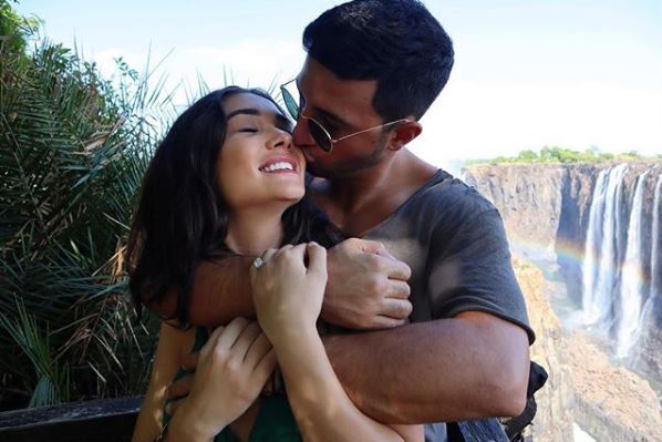 PICS-VIDEO: Pregnant Amy Jackson & boyfriend George Panayiotou get officially engaged!