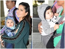 Sunny Leone gets snapped with twin sons Asher, Noah at Airport & the pictures are too adorable!