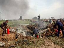 Mirage trainer fighter aircraft crashes at HAL Airport in Bengaluru, one pilot dead