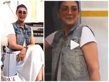 PIC & VIDEO: Cancer striken Sonali Bendre back on sets, says it\'s surreal