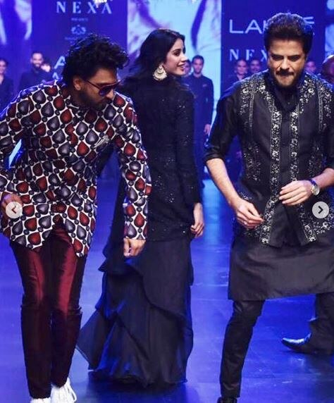 Lakme Fashion Week 2019: With Ranveer Singh, Janhvi Kapoor & Anil Kapoor walking the ramp, it's a mini 'Takht' reunion (PICS INSIDE)