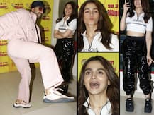 Gully Boy: Alia Bhatt matches up to Ranveer Singh\'s style as the duo promotes film at a radio station!