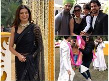 PICS & VIDEO! Sushmita Sen attends family wedding with beau Rohman Shawl, dances on \'Chunari Chunari\' with groom
