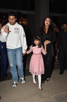 PHOTOS: Abhishek Bachchan enjoys birthday dinner with wife Aishwarya Rai & their daughter Aaradhya