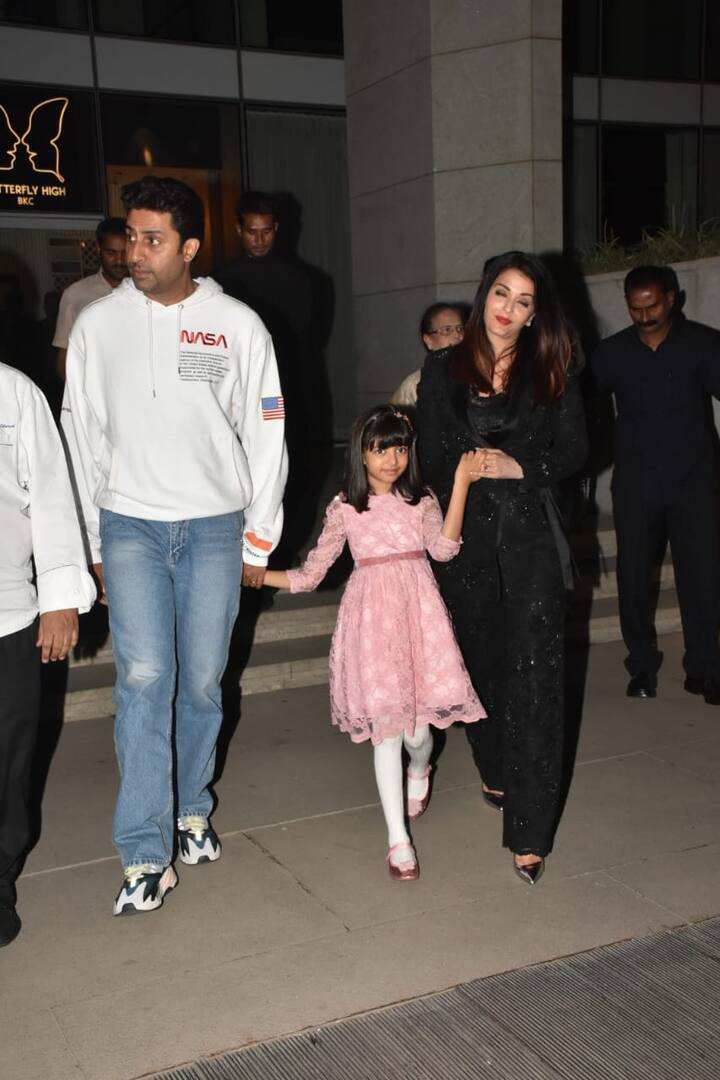 Abhishek Bachchan who turned 43 got birthday wishes poured in from fans and Bollywood friends, he ended his day on a high note with a family dinner.