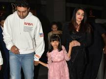 PHOTOS: Abhishek Bachchan enjoys birthday dinner with wife Aishwarya Rai & their daughter Aaradhya