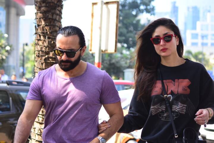 Kareena was holding his man by side as they walked in