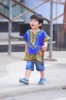 PHOTOS: Taimur Ali Khan steals the LIMELIGHT from his STYLISH parents Saif & Kareena as they step out for family lunch!