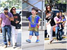PHOTOS: Taimur Ali Khan steals the LIMELIGHT from his STYLISH parents Saif & Kareena as they step out for family lunch!