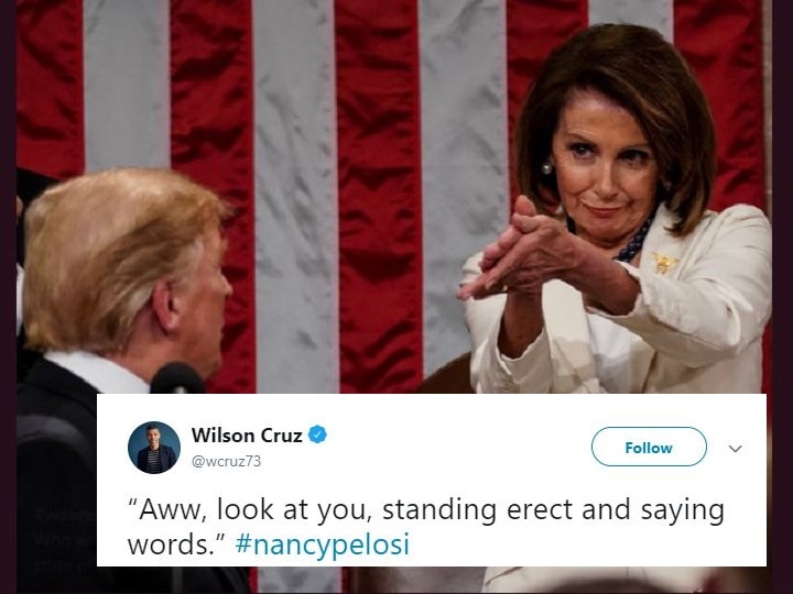 US: Nancy Pelosi's 'epic' clap during Trump's State of the Union address triggers memes, jokes on Twitter US: Nancy Pelosi's 'epic' clap during Trump's State of the Union address triggers memes, jokes on Twitter