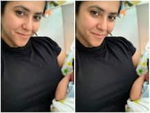 New mom Ekta Kapoor posing with her baby boy Ravie Kapoor before the \'Naamkaran\' ceremony will melt your hearts!