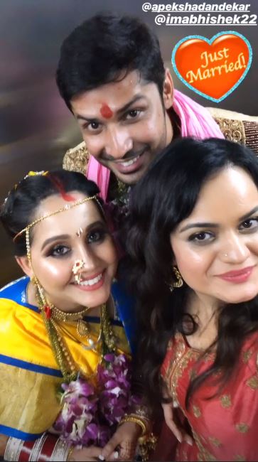 PICS & VIDEOS: 'Nimki Mukhiya' lead actor Abhishek Sharma ties the knot with Apeksha Dandekar!