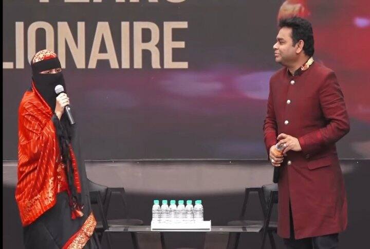 Daughter Khatija made headlines last week when father Rahman received flak on social media over Khatija's appearance in a burqa at 10 year celebration of 'Slumdog Millionaire' recently.