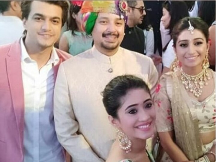 Yeh Rishta Kya Kehlata Hai actors Mohsin Khan & Shivangi Joshi dance at Mohena Kumari Singh’s engagement (VIDEO INSIDE) WATCH: 'Yeh Rishta..' actors Mohsin Khan & Shivangi Joshi  burn the dance floor at Mohena Kumari Singh’s engagement