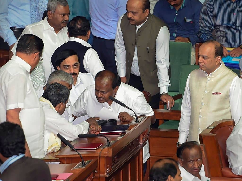 Karnataka: Congress seeks disqualification of four rebel MLAs