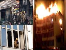 PICTURES: Two people jump from burning Karol Bagh hotel in Delhi