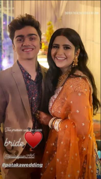 PICS: Newly-married Palak Jain & Tapasvi Mehta host wedding reception for family and friends!