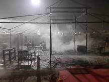 PICTURES: Fire Breaks Out In Bihar Governor\'s Tent In Kumbh
