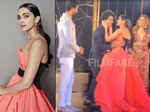 Fans going Awww watching Deepika Padukone kissing Ishaan Khatter on both his cheeks while receiving the Most Glamorous Star award at Filmfare Glamour & Style Awards 2019!