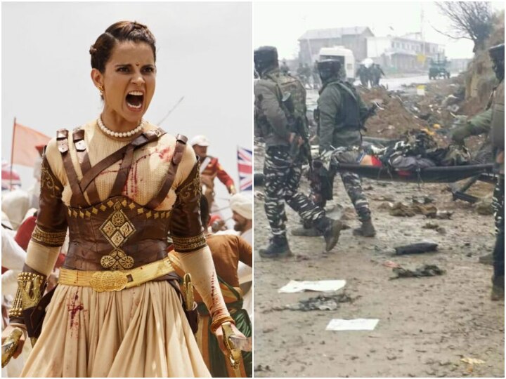 Kangana Ranaut condemns Pulwama attack, cancels Manikarnika success party Kangana Ranaut condemns Pulwama attack, cancels 'Manikarnika' success party