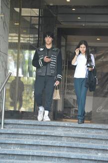 IN PICS: Akshay Kumar\'s son Aarav steps out for lunch with a friend