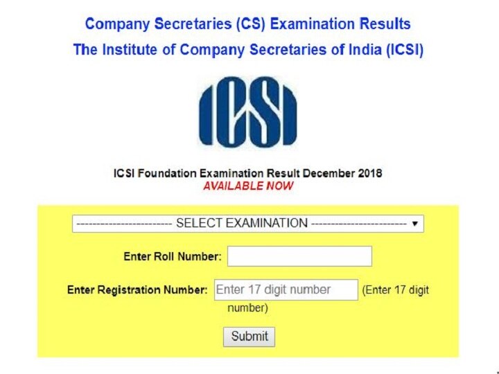 ICSI CS Foundation Result: December 2018 scores RELEASED at icsi.edu, Check direct link here ICSI CS Foundation Result: December 2018 scores RELEASED, Check direct link here