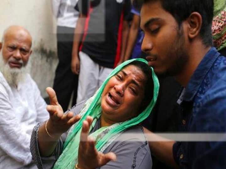 A devastating fire raced through at least five buildings in an old part of Bangladesh's capital and killed scores of people. (AP Photo)