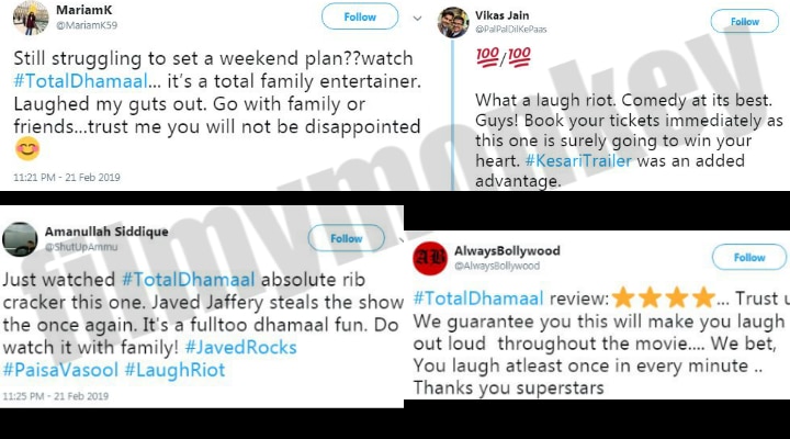 Total Dhamaal' FIRST FAN-REVIEWS: Anil Kapoor, Madhuri, Ajay Devgn & team's comedy winning hearts!