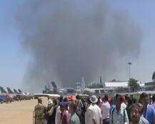 PICS: Over 100 Cars Gutted In Massive Fire Near Venue of Aero India 2019 In Bengaluru