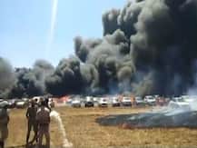 Fire erupts at parking lot of Aero India show, 100 cars gutted