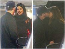 PICS: Priyanka Chopra, Nick Jonas kiss away in parking lot!