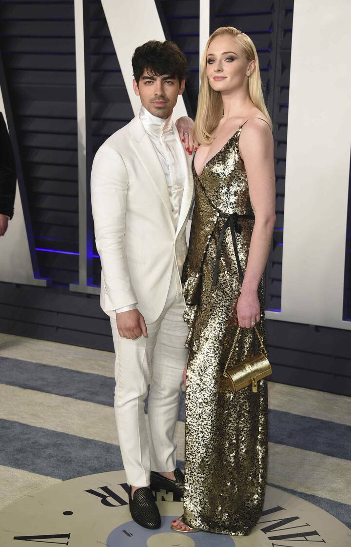 Priyanka's brother-in-law and Nick Jonas' younger brother Joe too attended the party with his gorgeous fiancee Sophie Turner (Photo by Evan Agostini/Invision/AP)