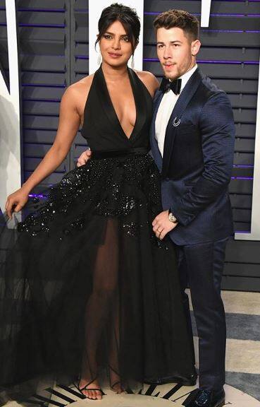 Priyanka and Nick, who are married for almost three months, looked love-struck at the Vanity Fair after-party.