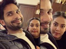 Shahid Kapoor Birthday: Actor gets goofy, clicks funny selfies with wife Mira Rajput wishing himself \