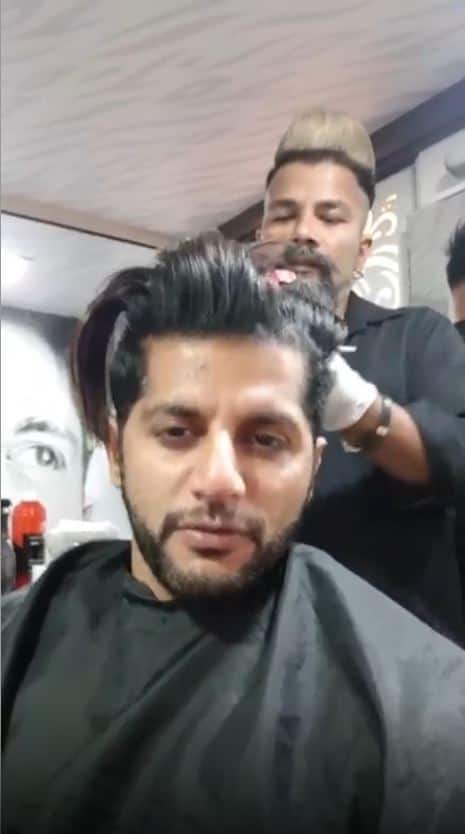 He shared pics from the salon and wrote 