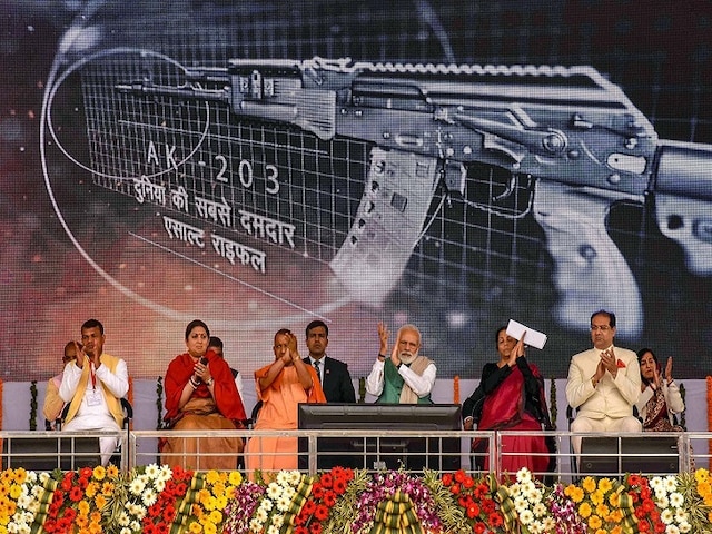 Made in Amethi, AK-203 rifles will help jawans fight terrorists: PM Modi Made in Amethi, AK-203 rifles will help jawans fight terrorists: PM Modi