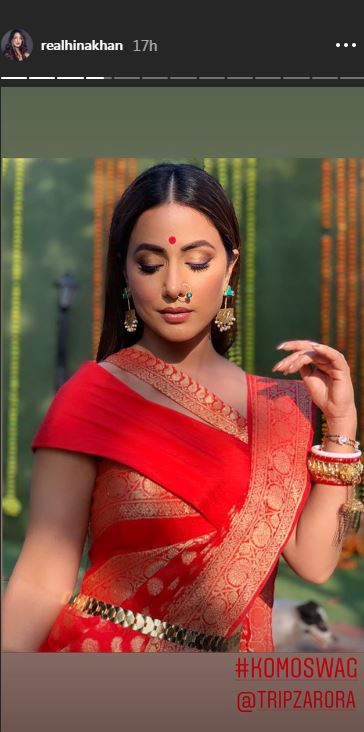 PICS: 'Kasautii...' actress Hina Khan looks flawless in Komolika's post-wedding look!