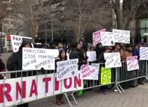 Anti-terrorism protest at UN demands action against Pakistani terror sponsors, JeM chief