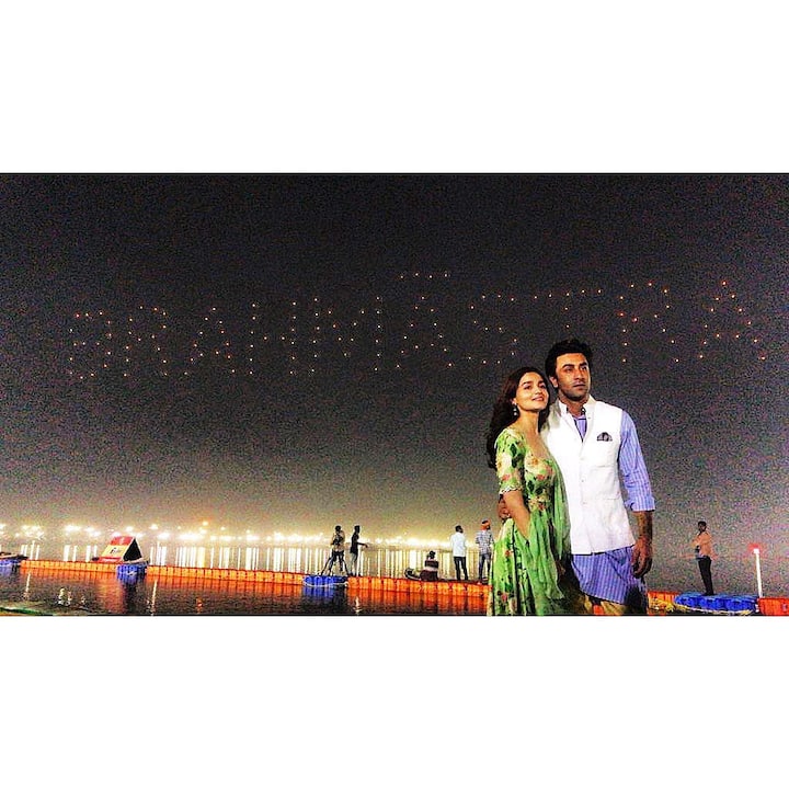 Bollywood actors Ranbir Kapoor and Alia Bhatt unveiled the logo of their film ‘Brahmastra’ in a spectacular fashion at Kumbh Mela on the occasion of Mahashivratri. 