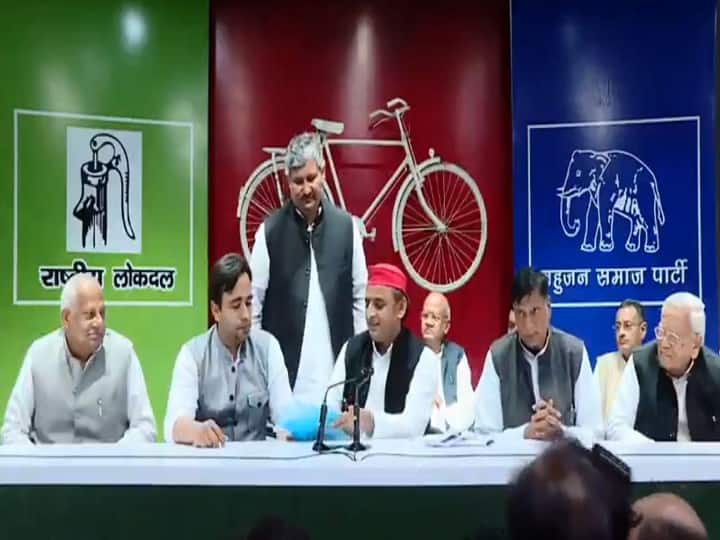 Lok Sabha election: In Uttar Pradesh, SP, BSP give RLD three seats; Akhilesh says Congress part of 'mahagatbandhan' SP, BSP give RLD three LS seats in UP, Akhilesh says Cong part of 'mahagatbandhan' Lok Sabha election: In Uttar Pradesh, SP, BSP give RLD three seats; Akhilesh says Congress part of 'mahagatbandhan'