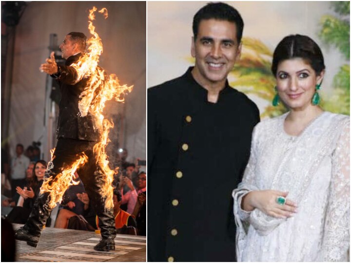 The End: Twinkle Khanna REACTS to Akshay Kumar setting himself on fire, Read her tweet & Akki’s response! Twinkle Khanna REACTS to Akshay Kumar’s dare-devil stunt for ‘The End', read her tweet & don't MISS Akki’s response!