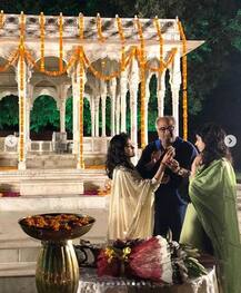 PHOTOS: Janhvi Kapoor celebrates her 22nd BIRTHDAY with dad Boney and sister Khushi on the ghats of Varanasi!