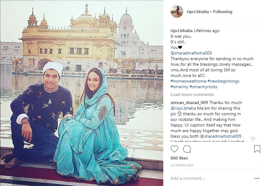 After CONFIRMING his WEDDING TV actor Ssharad Malhotra, girlfriend Ripci seek blessings at Golden Temple in Amritsar!